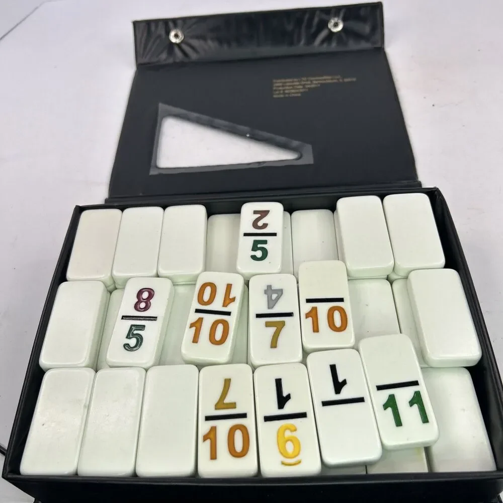 LTD Commodities Double Twelve Numbered Dominoes 91 Tiles Set Complete Case